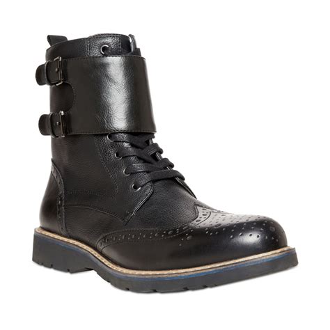 steve madden men's black boots